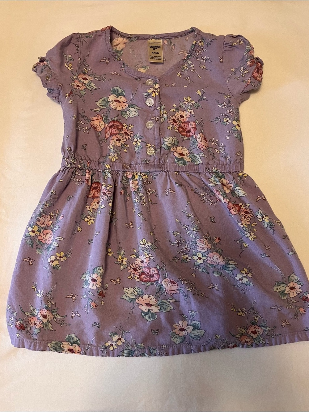 OshKosh B'gosh Lavender Floral Button-Front Dress